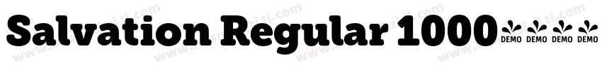 Salvation Regular 1000字体转换